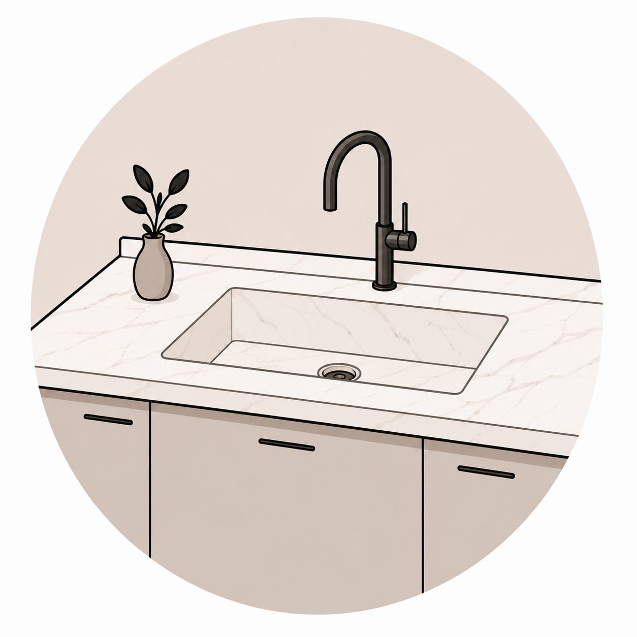 SEAL integrated sink icon